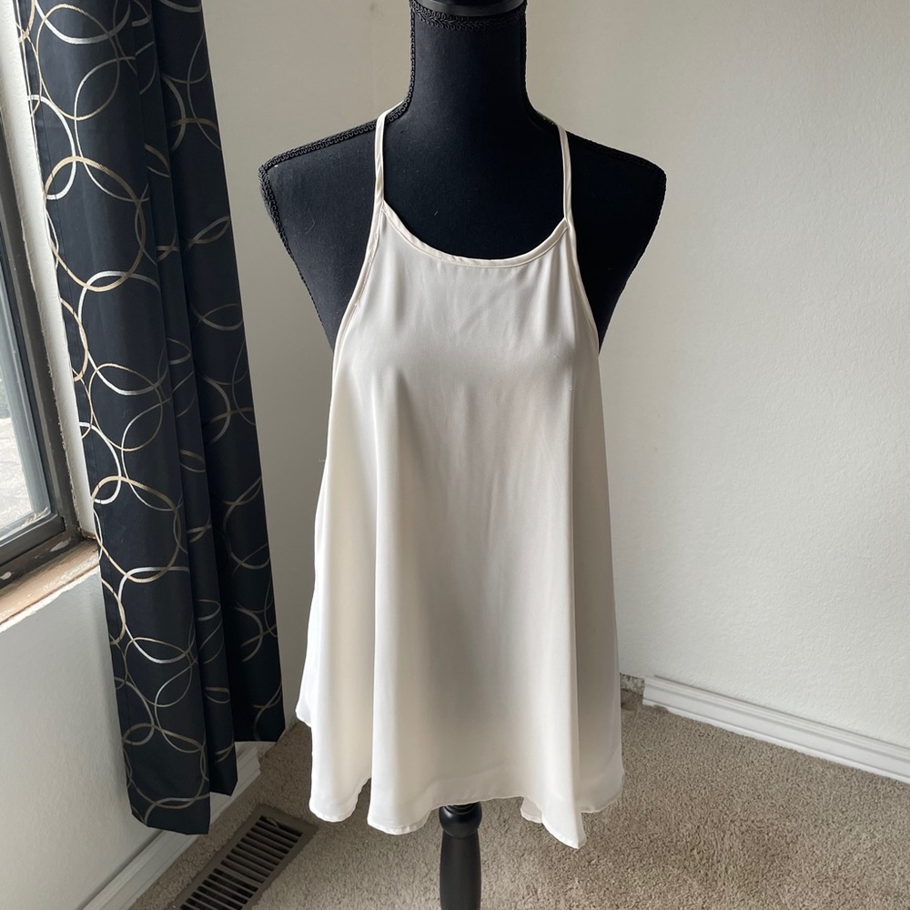 Forever 21 cream flared top